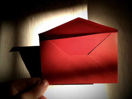 a red envelope.